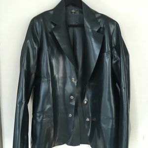 Latex Blue/Gray Shimmery Blazer